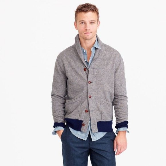 J. Crew Sweaters J Crew Marled Cotton Shawlcollar Cardigan Sweater